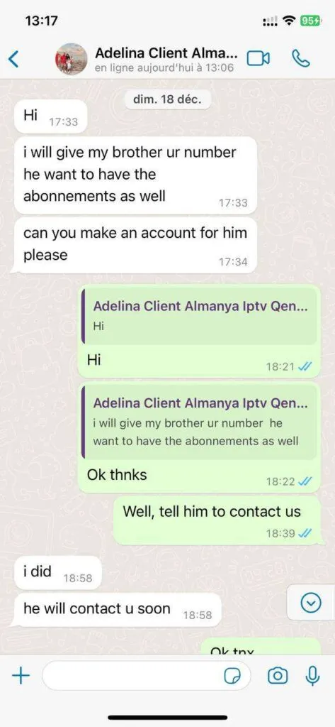 Feedback om 4K-streaming via WhatsApp 5